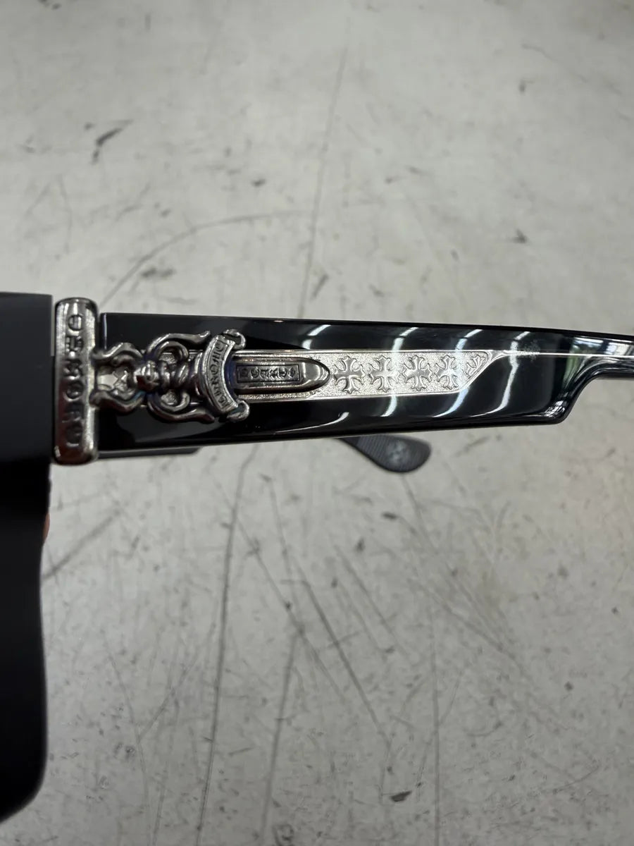 Chrome Hearts Box Officer Black Mat Sunglasses NwzeDej 11