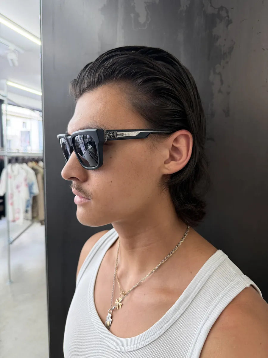 Chrome Hearts Box Officer Black Mat Sunglasses NwzeDej 4