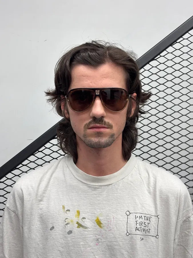 Chrome Hearts Brown Acetate Cooch Aviator Sunglasses McXfSqV 4