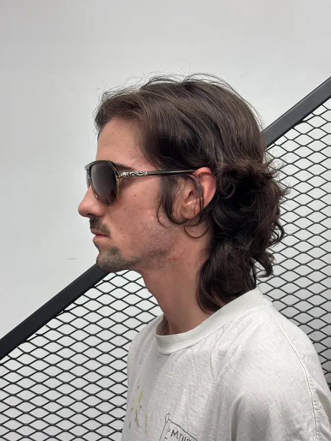 Chrome Hearts Brown Acetate Cooch Aviator Sunglasses McXfSqV 3