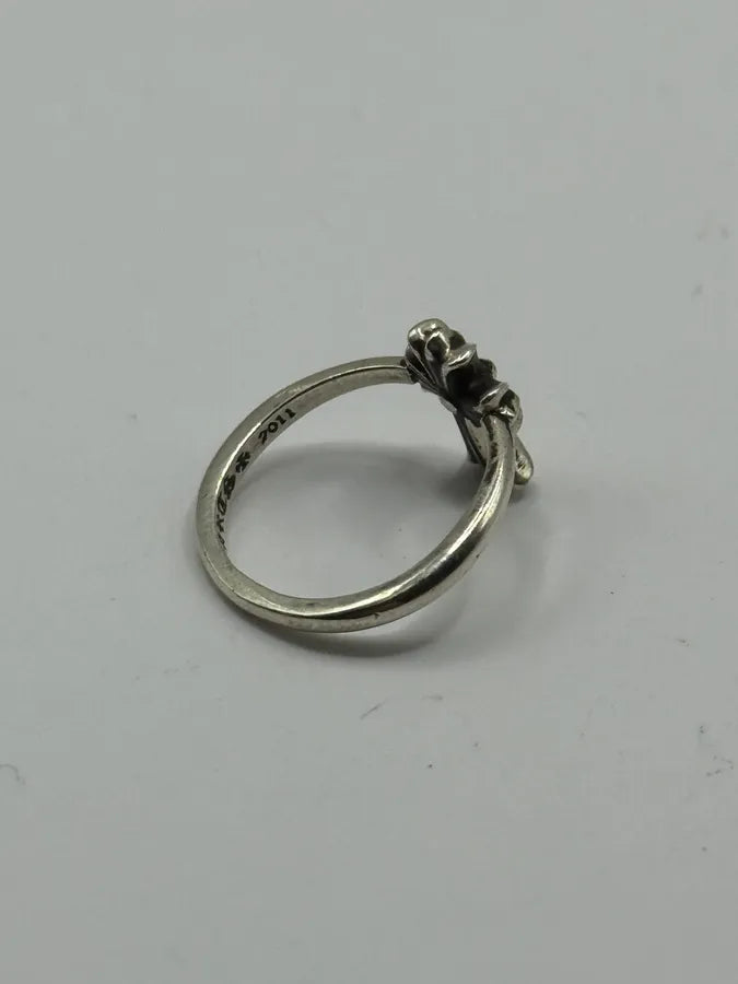 Chrome Hearts Cross Bubblegum Silver Ring hAeuyVF 1