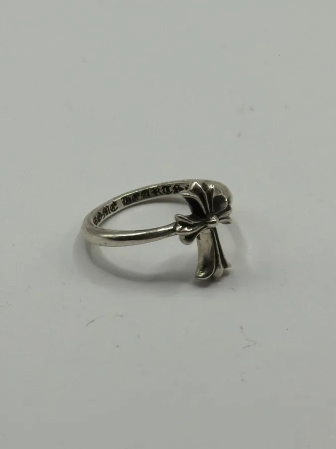 Chrome Hearts Cross Bubblegum Silver Ring hAeuyVF 7