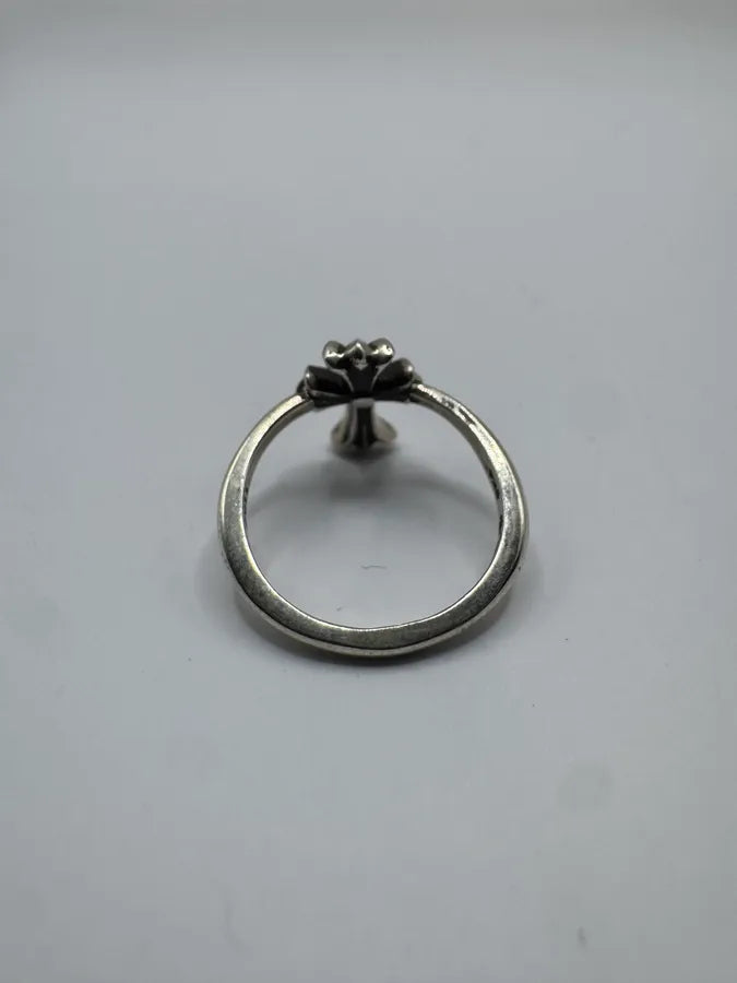 Chrome Hearts Cross Bubblegum Silver Ring hAeuyVF 8