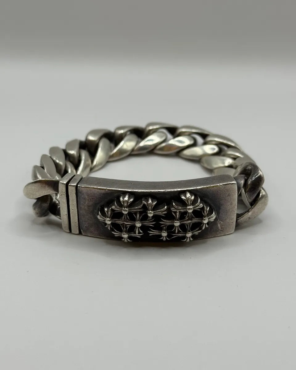 Chrome Hearts Cemetery Cross Silver Bracelet Pturpia 0