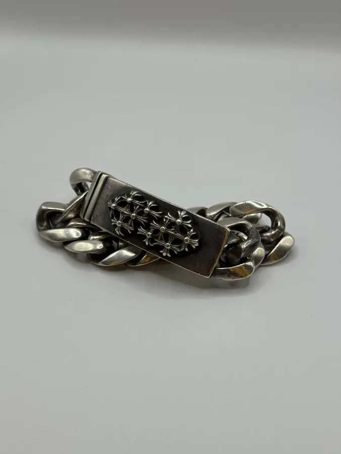 Chrome Hearts Cemetery Cross Silver Bracelet Pturpia 1