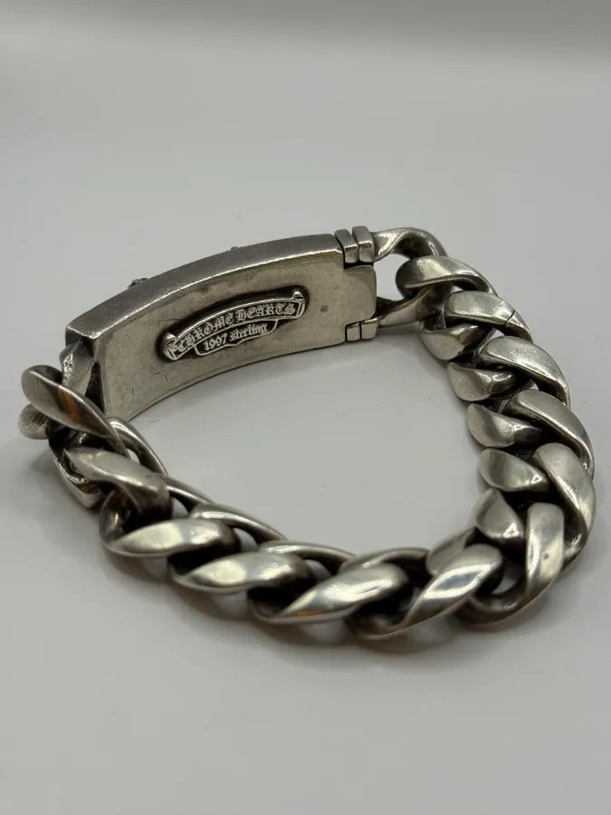 Chrome Hearts Cemetery Cross Silver Bracelet Pturpia 2