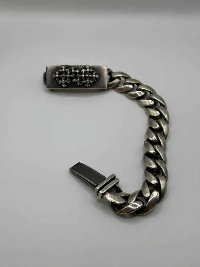 Chrome Hearts Cemetery Cross Silver Bracelet Pturpia 3