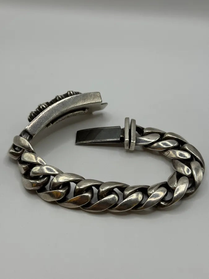 Chrome Hearts Cemetery Cross Silver Bracelet Pturpia 4