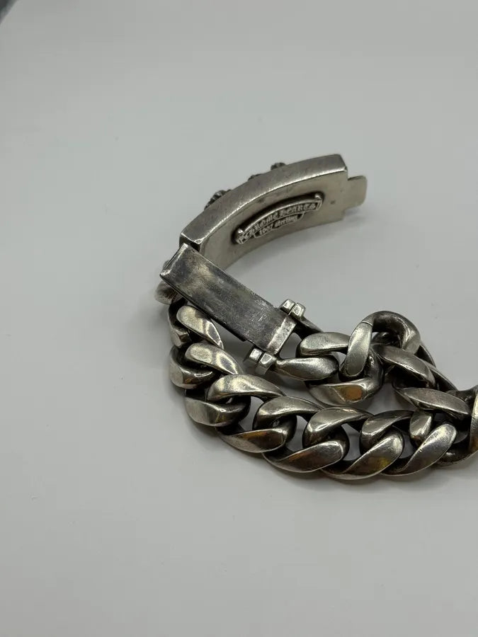 Chrome Hearts Cemetery Cross Silver Bracelet Pturpia 5