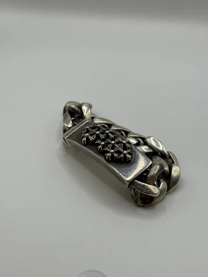 Chrome Hearts Cemetery Cross Silver Bracelet Pturpia 6