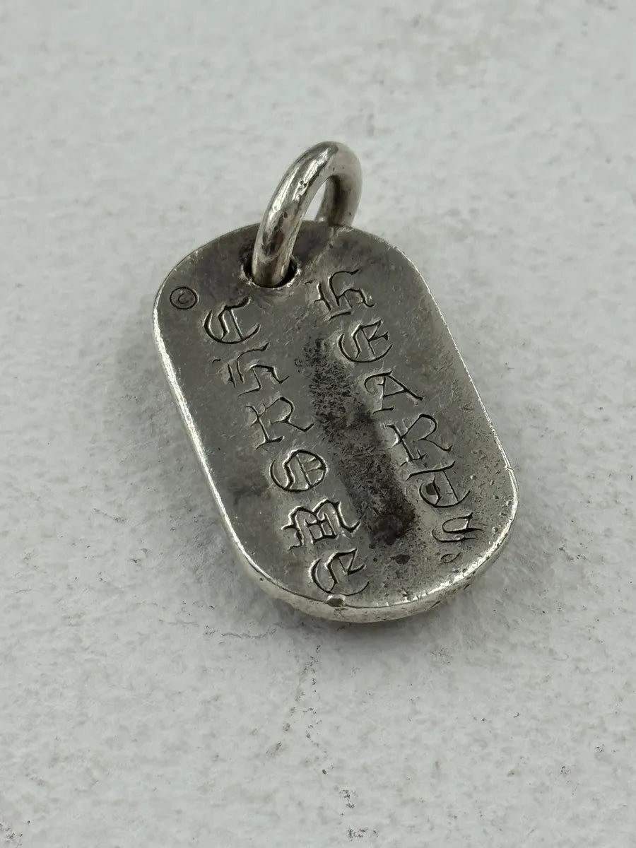 Chrome Hearts Cemetery Silver Dog Tag Pendant vThDyDd 1