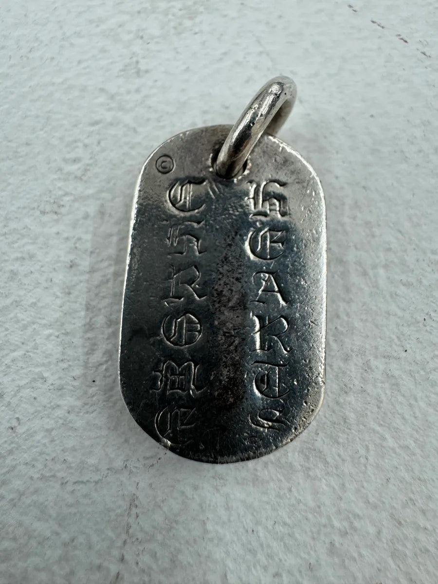 Chrome Hearts Cemetery Silver Dog Tag Pendant vThDyDd 6
