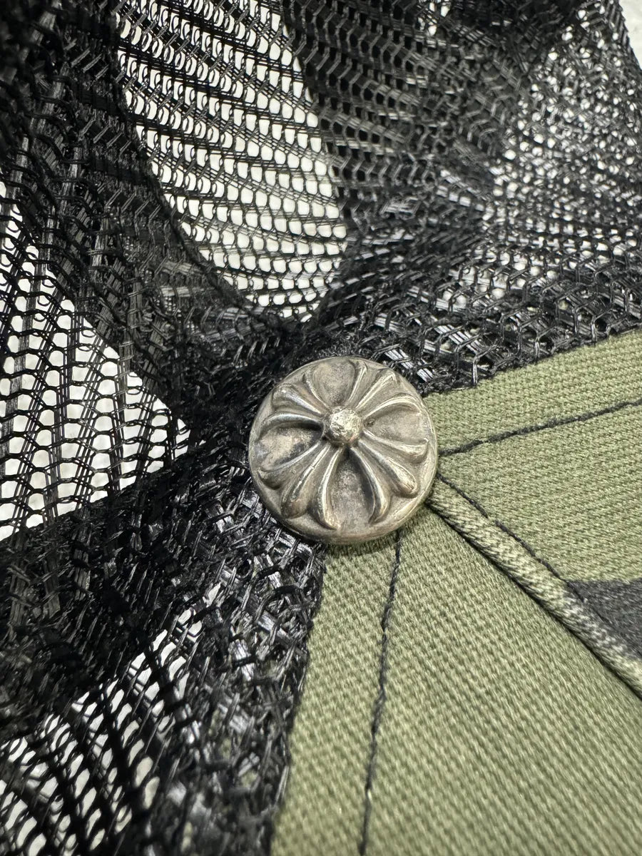 Chrome Hearts CH Hollywood Military Camo Trucker Cap (OS) nmlpMqj 7