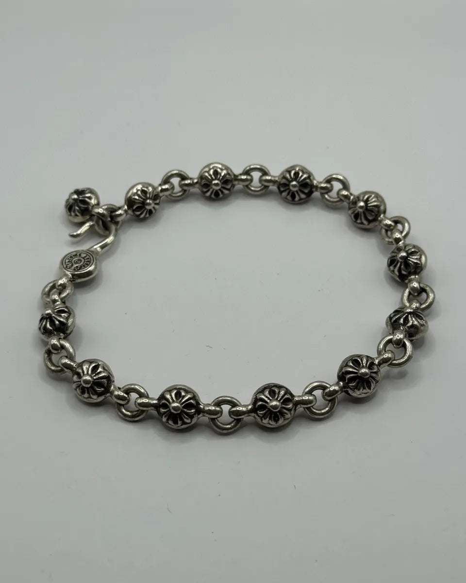 Chrome Hearts Cross Ball Silver Bracelet – Dolce Vita Hub