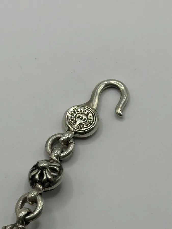 Chrome Hearts Cross Ball Silver Bracelet ZQglnoD 3