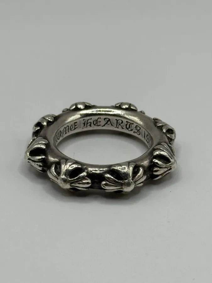 Chrome Hearts Cross Band Silver 925 Ring (OS) PzPHMjV 3
