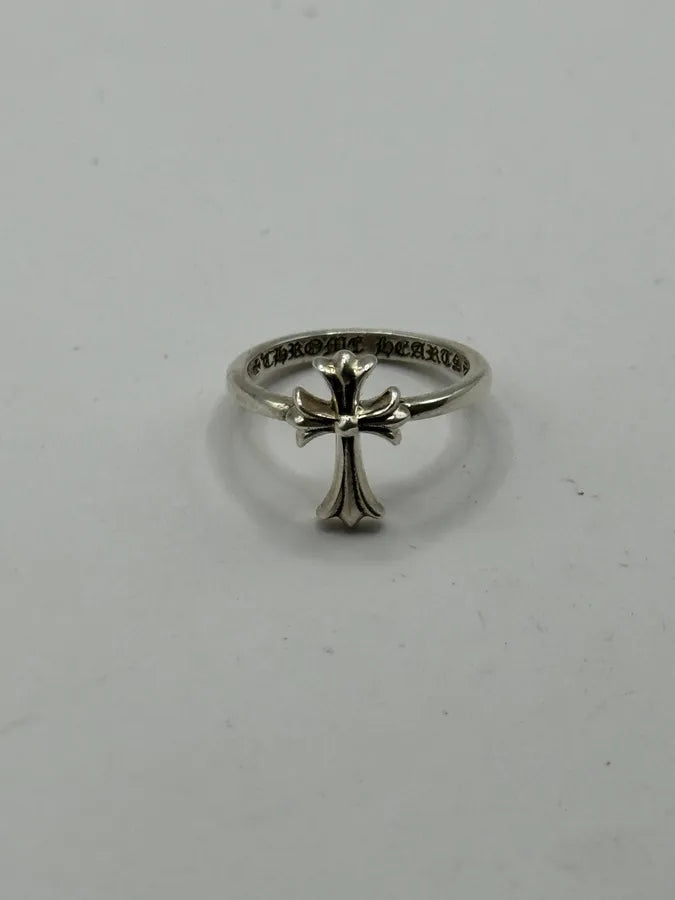 Chrome Hearts Cross Bubblegum Silver Ring kzUZFdU 0