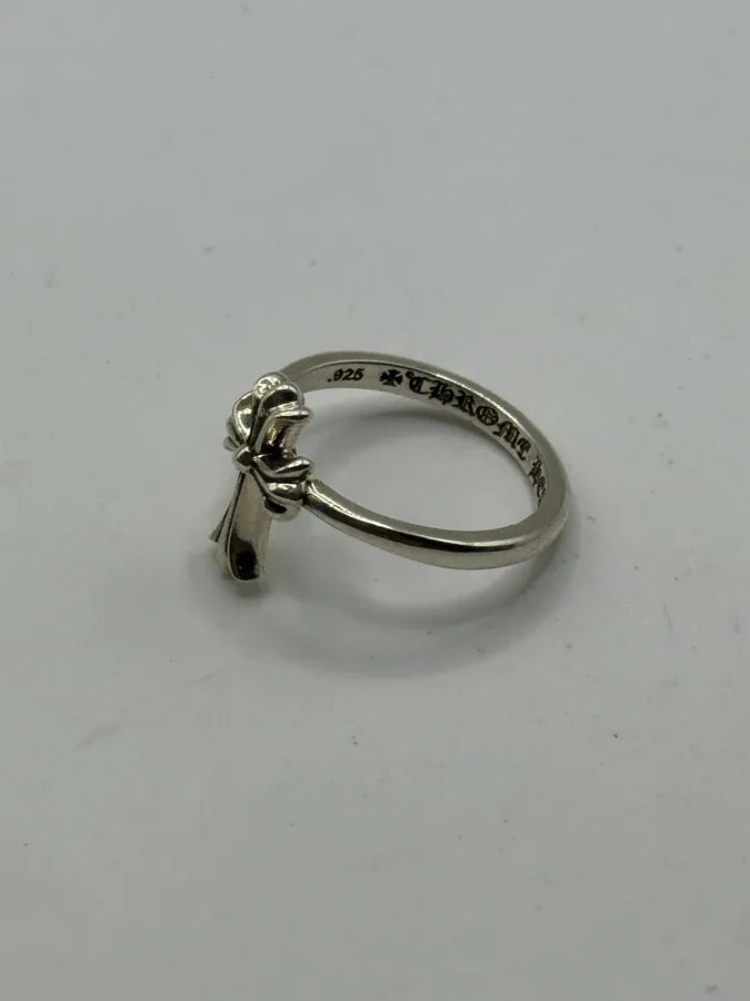 Chrome Hearts Cross Bubblegum Silver Ring kzUZFdU 4