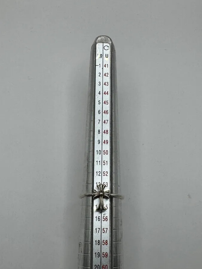 Chrome Hearts Cross Bubblegum Silver Ring PgutsWj 7
