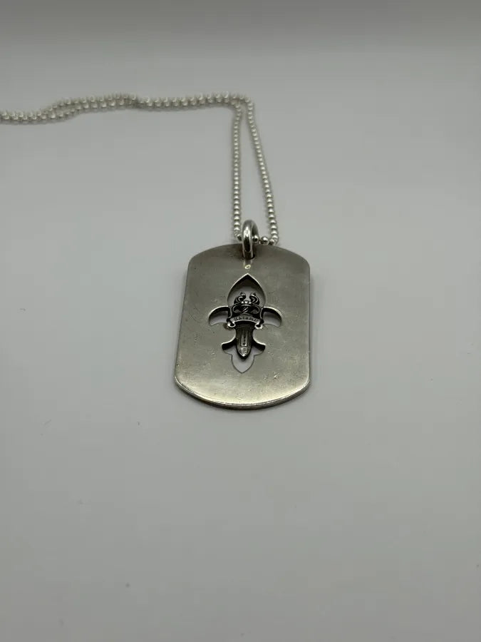 Chrome Hearts Cross Dagger Dog Tag Pendant (OS) OKbiIzm 4
