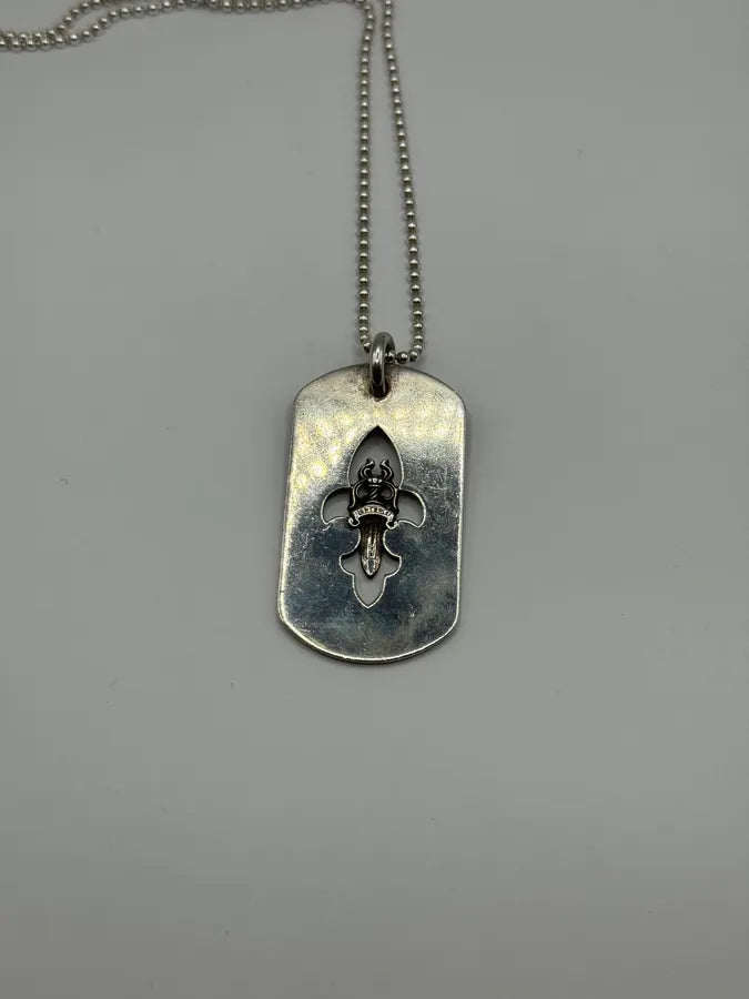 Chrome Hearts Cross Dagger Dog Tag Pendant (OS) OKbiIzm 5
