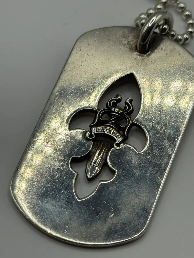 Chrome Hearts Cross Dagger Dog Tag Pendant (OS) OKbiIzm 7