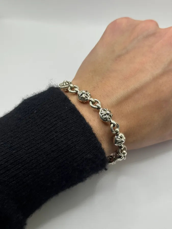 Chrome Hearts Crossball Silver Bracelet ibbAPRp 1