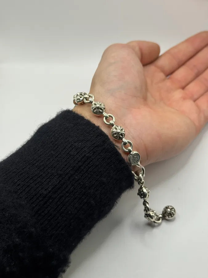 Chrome Hearts Crossball Silver Bracelet ibbAPRp 2