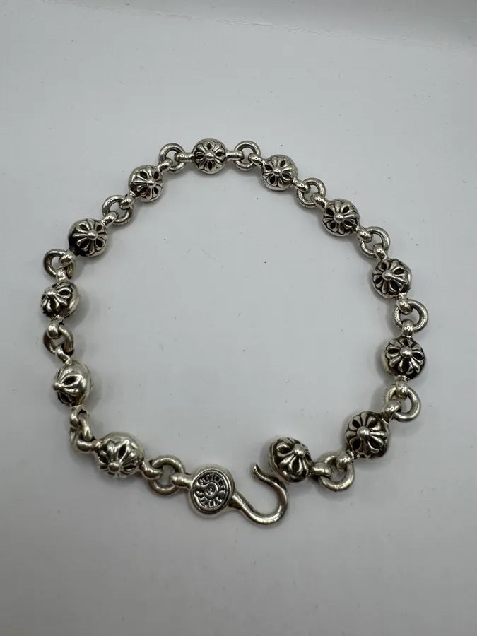 Chrome Hearts Crossball Silver Bracelet ibbAPRp 3