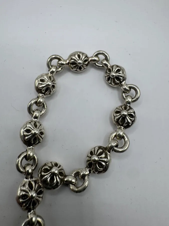 Chrome Hearts Crossball Silver Bracelet ibbAPRp 5