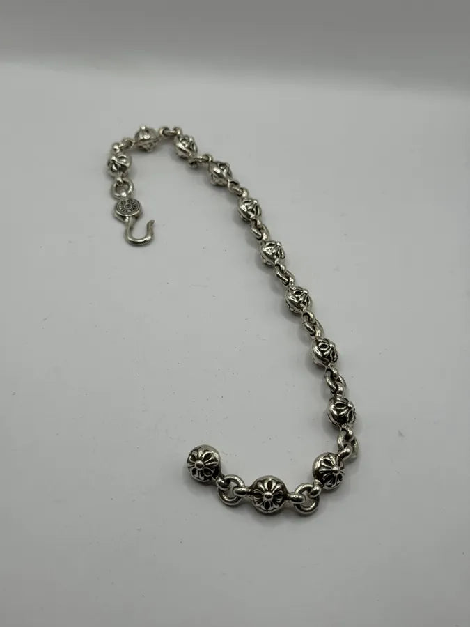 Chrome Hearts Crossball Silver Bracelet ibbAPRp 8