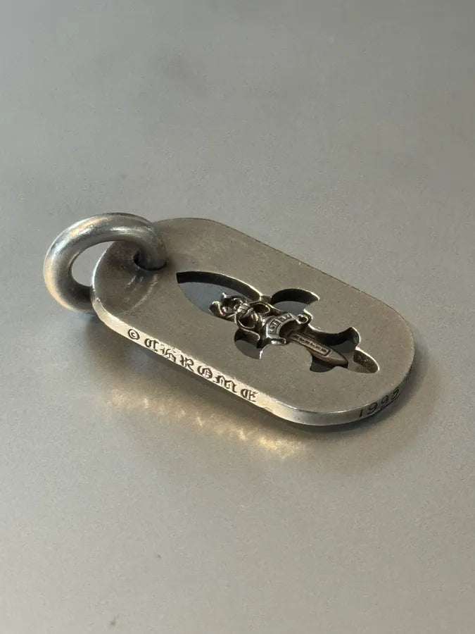 Chrome Hearts Cut Out Dagger Dog Tag DKOOpqJ 7