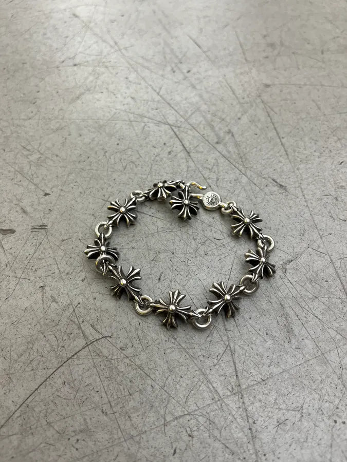 Chrome Hearts Cut Out Plus Silver Bracelet WQKXFUa 0