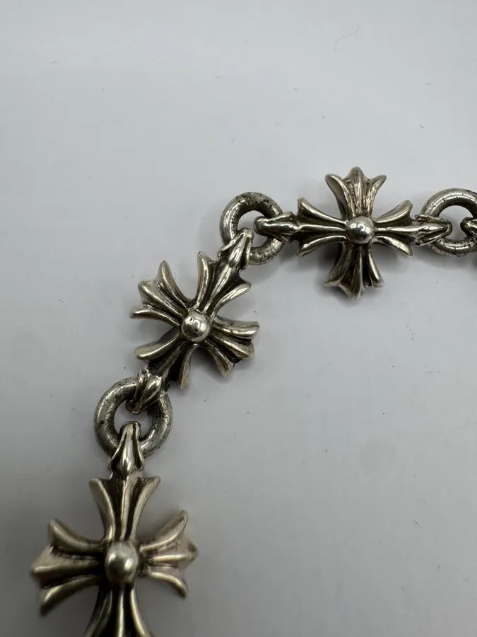 Chrome Hearts Cut Out Plus Silver Bracelet uOEWuVq 4