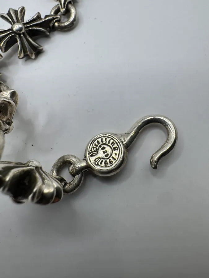 Chrome Hearts Cut Out Plus Silver Bracelet uOEWuVq 6