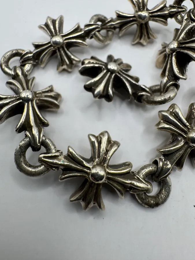 Chrome Hearts Cut Out Plus Silver Bracelet uOEWuVq 7