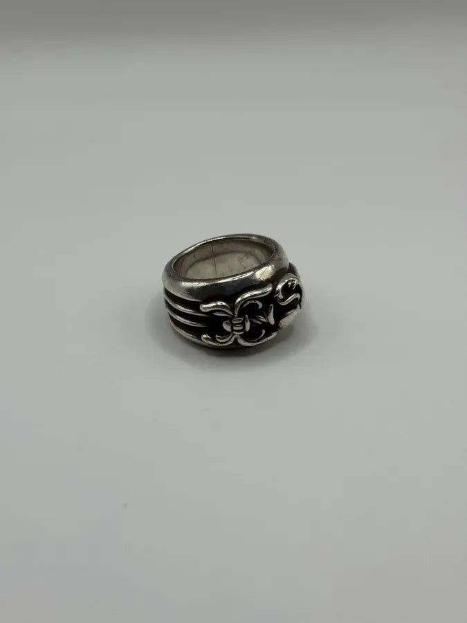 Chrome Hearts Dagger Heart Silver 925 Ring KesByvq 3