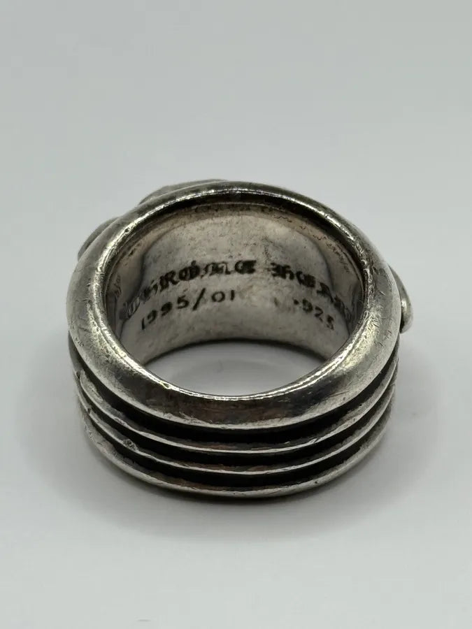 Chrome Hearts Dagger Heart Silver 925 Ring KesByvq 4
