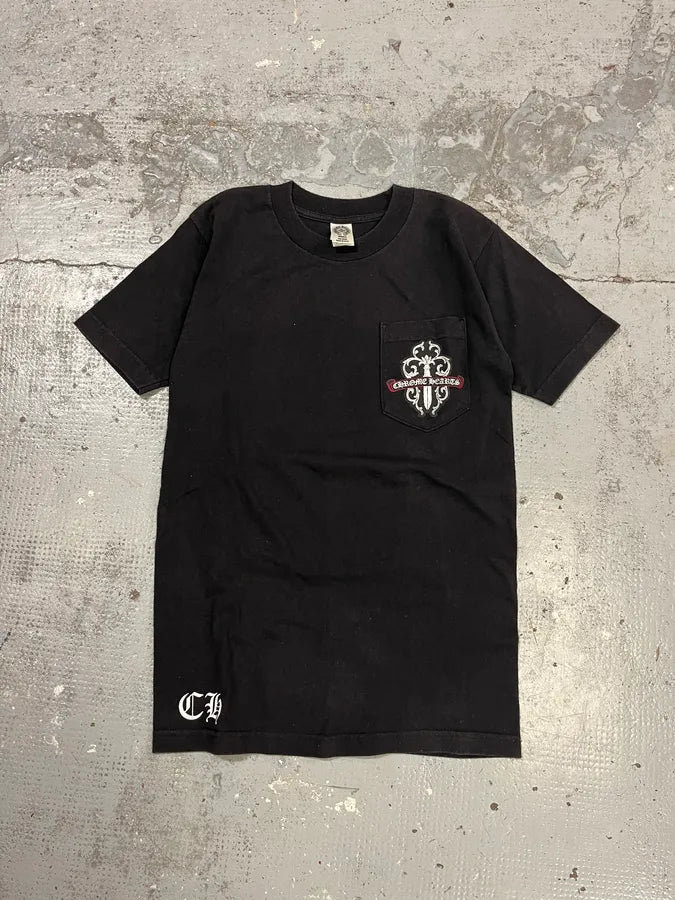 Chrome Hearts Dagger Print Black Short Sleeve Tee Shirt nWqVAfs 3