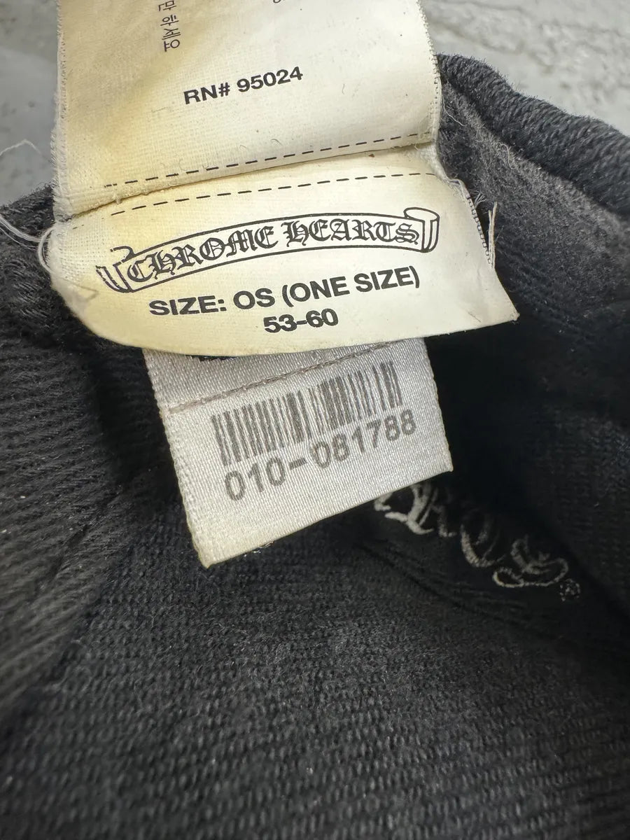 Chrome Hearts Dagger Silver Embellished Black Cap (OS) PvErEhn 9