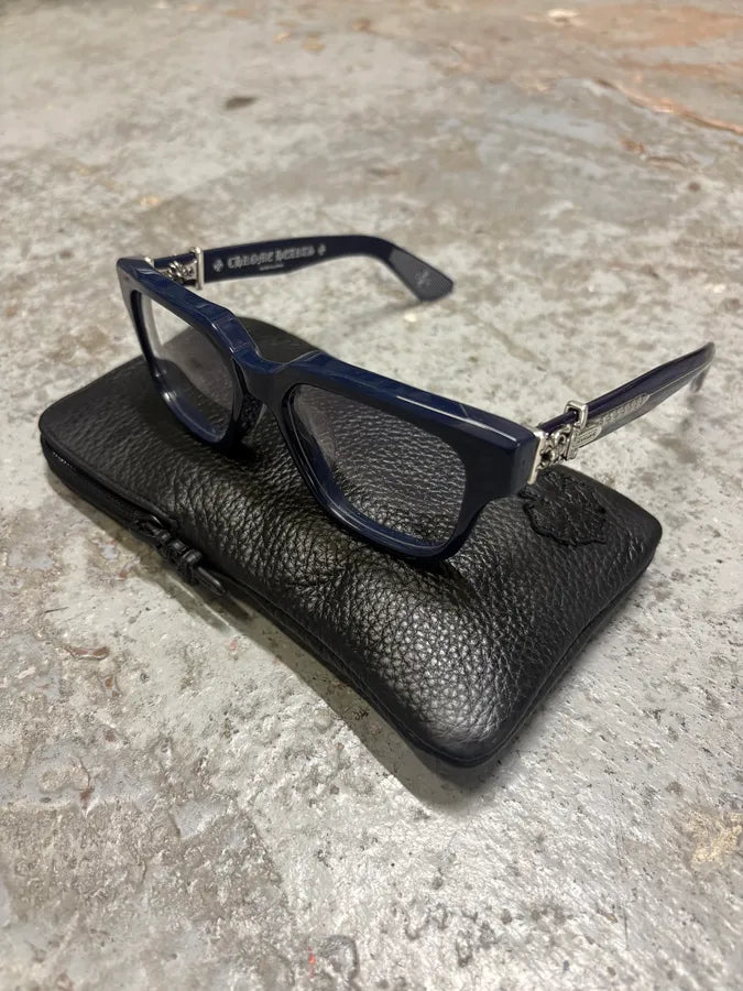 Chrome Hearts Dark Blue Vagillionaire II Sunglasses lIPlMCS 3
