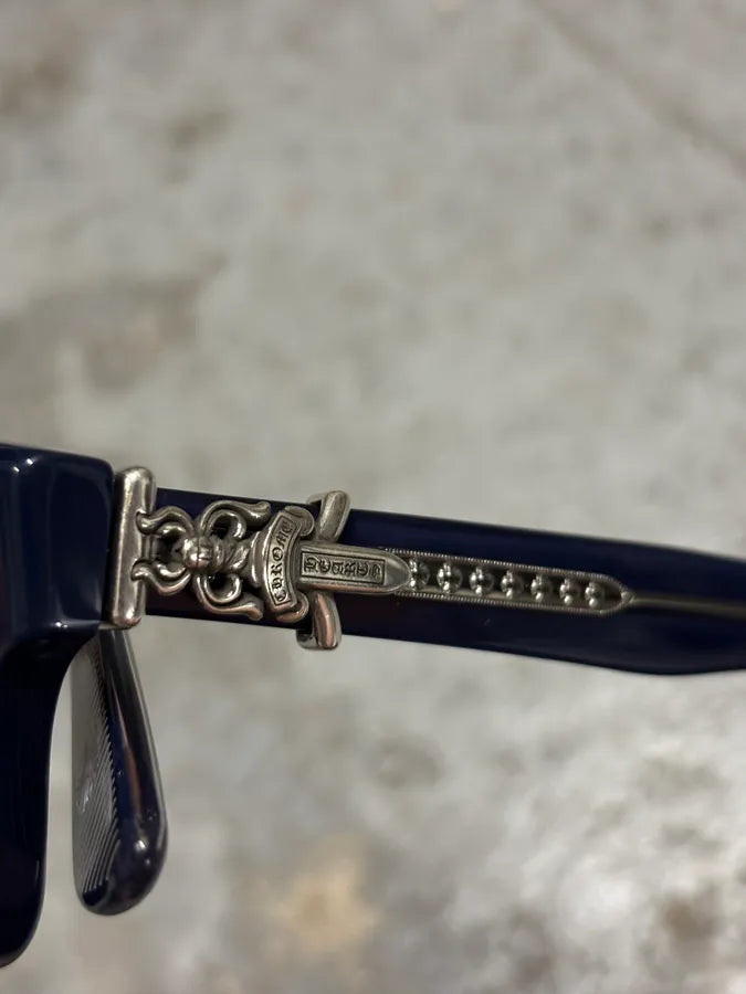 Chrome Hearts Dark Blue Vagillionaire II Sunglasses lIPlMCS 4