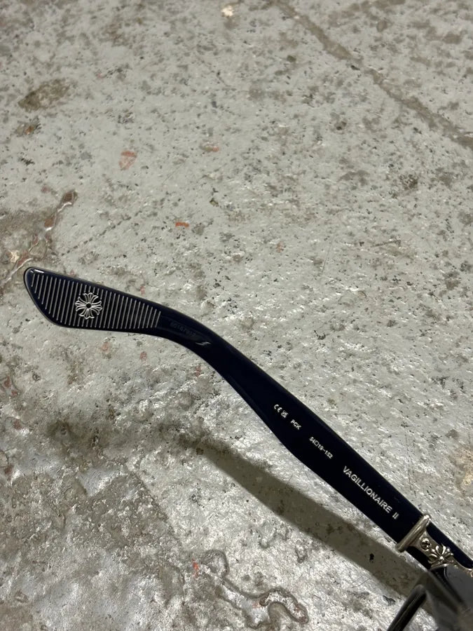 Chrome Hearts Dark Blue Vagillionaire II Sunglasses lIPlMCS 7