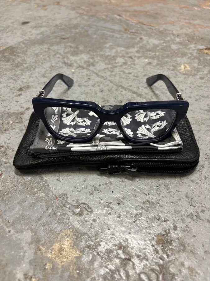 Chrome Hearts Dark Blue Vagillionaire II Sunglasses lIPlMCS 8