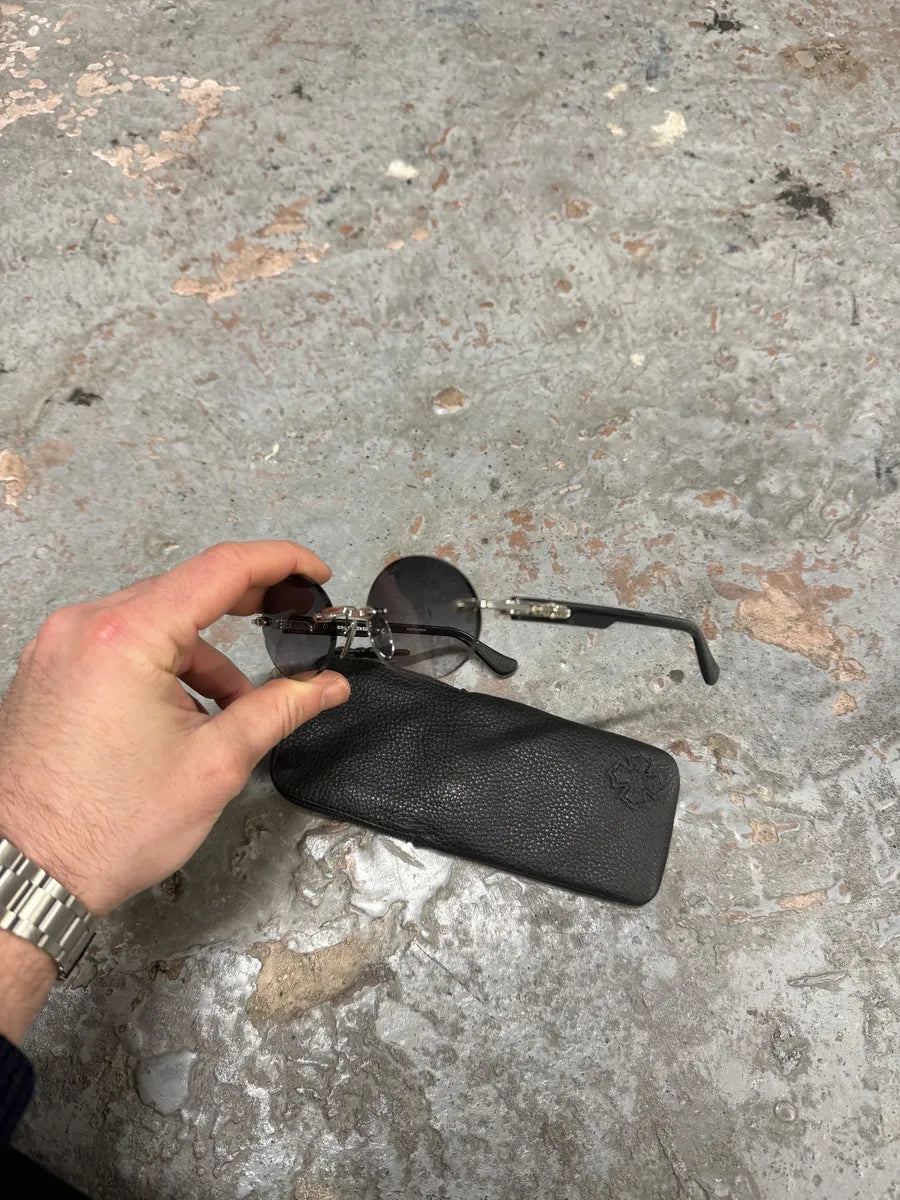 Chrome Hearts Deep III Steel Black Premium Sunglasses irefxkt 2