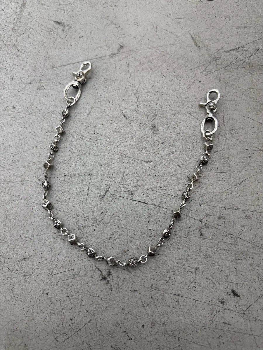 Chrome Hearts Dice and Plus Silver Wallet Chain qtGgPgF 1