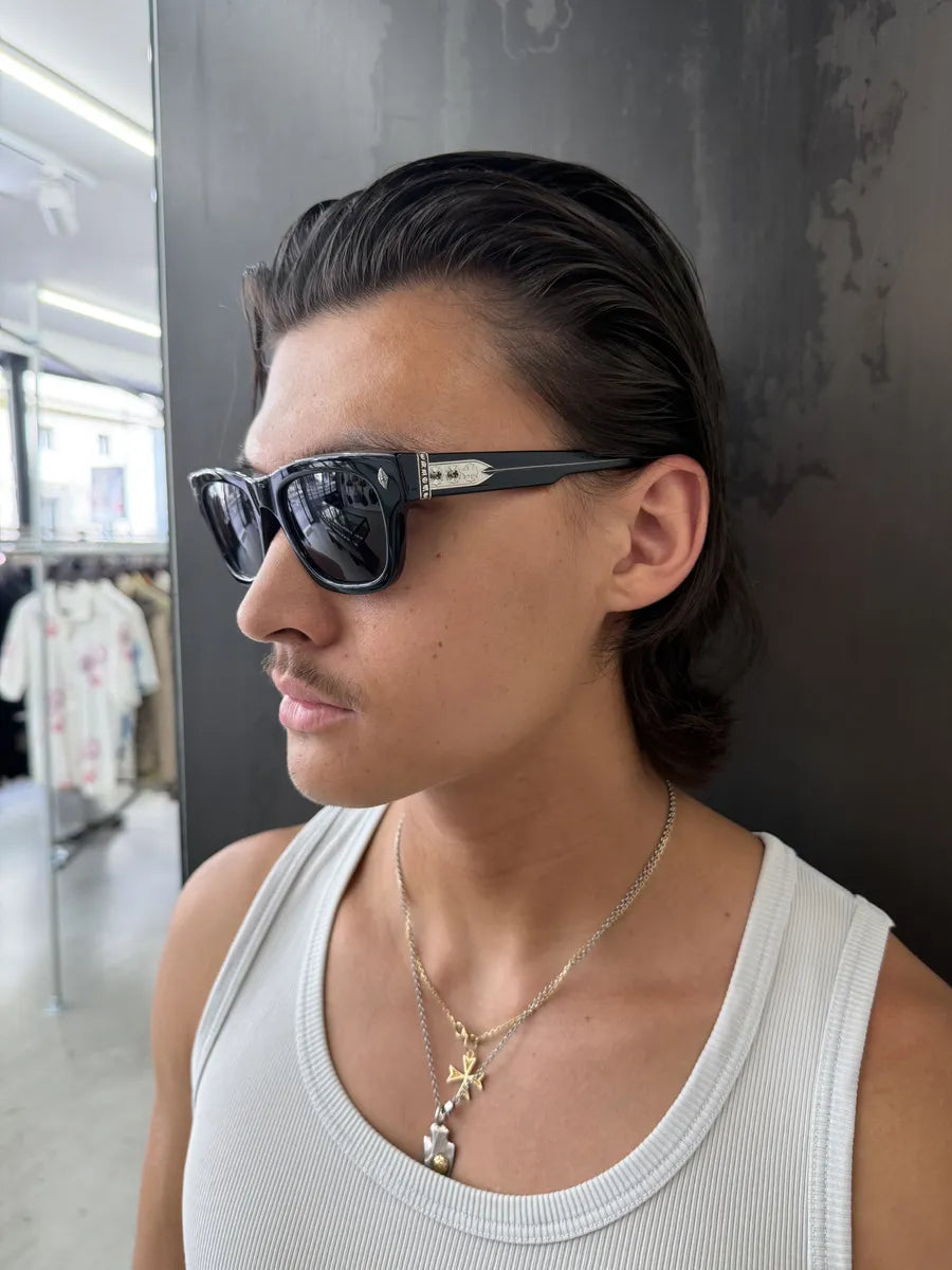 Chrome Hearts Dick Fitzener Black Sunglasses ogaXRvk 3