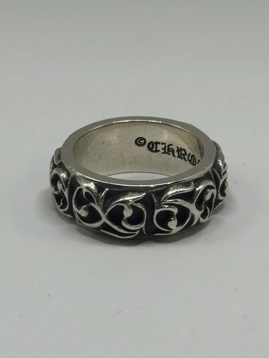 Chrome Hearts Eternity Floral Silver Ring VSPWuaD 0