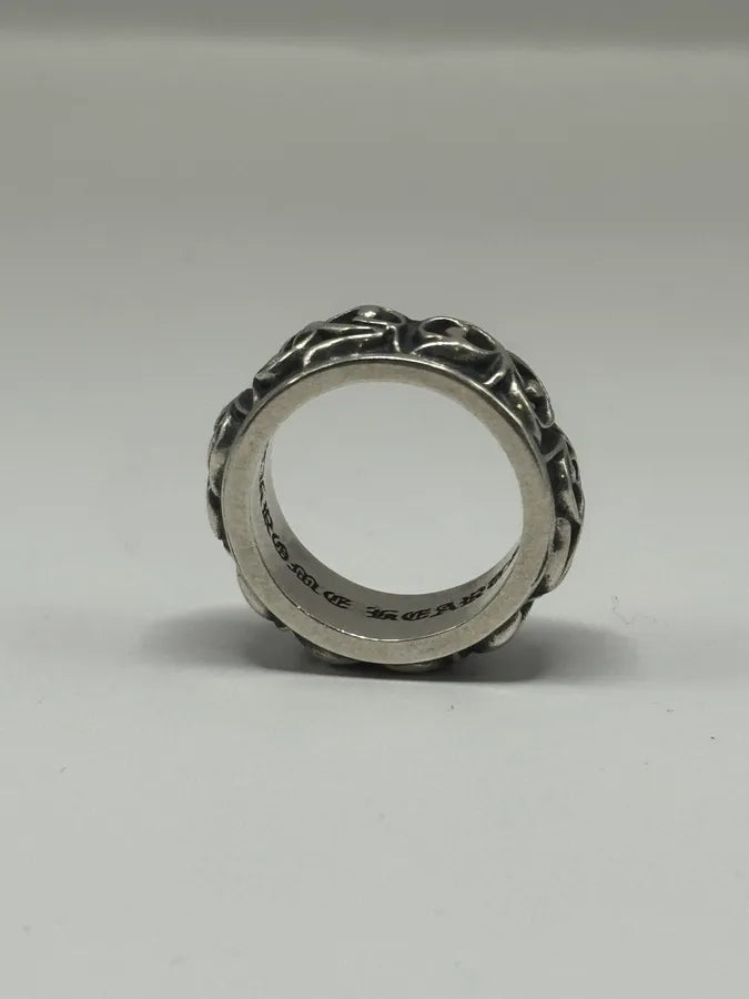 Chrome Hearts Eternity Floral Silver Ring VSPWuaD 2
