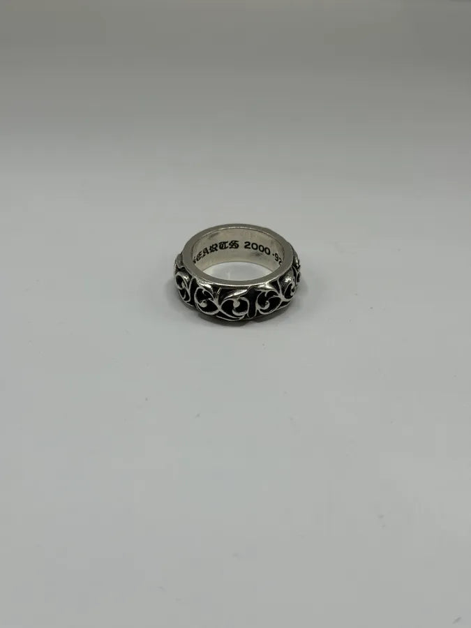 Chrome Hearts Eternity Floral Silver Ring VSPWuaD 6